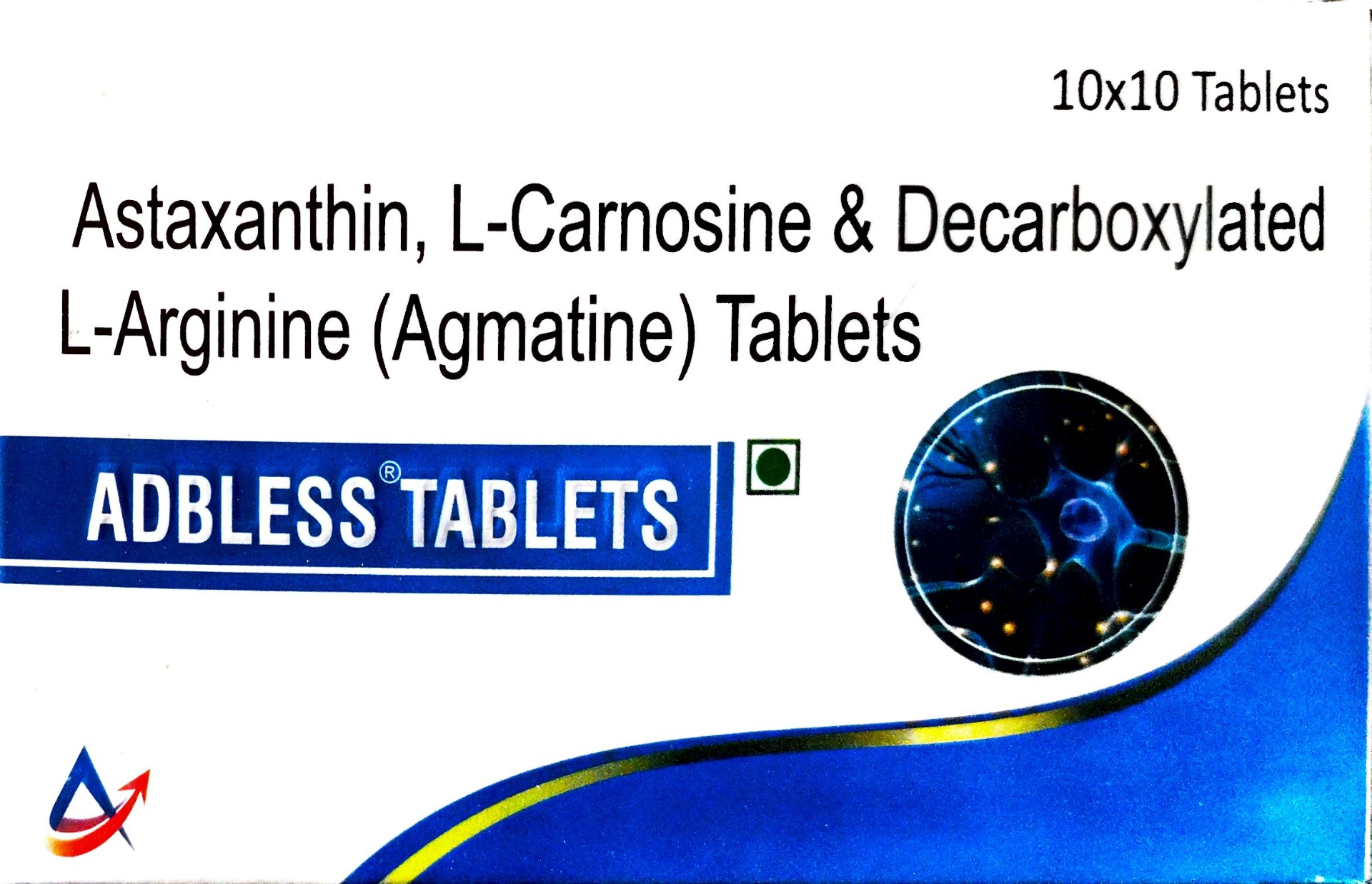 Adbless Tablets — Astaxanthin, L-Carnosine & Decarboxylated L-Arginine (Agmatine)