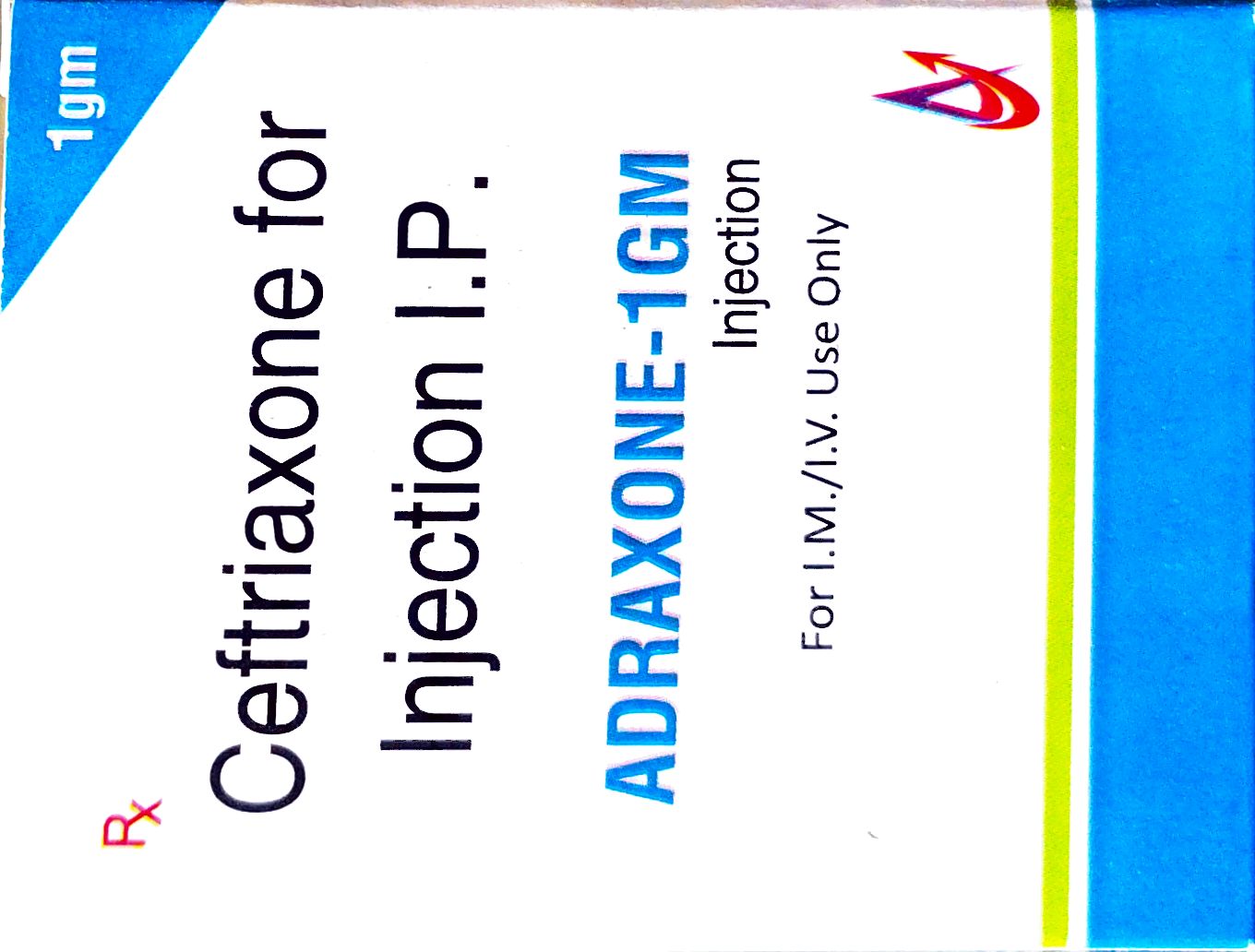 Adraxone-1GM — Ceftriaxone for Injection IP 1 g